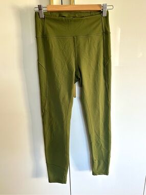 Lululemon olive green leggings 25” small